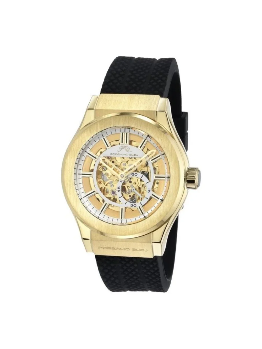 NWT Porsamo Bleu Cruz Automatic Gold Dial Men's Watch